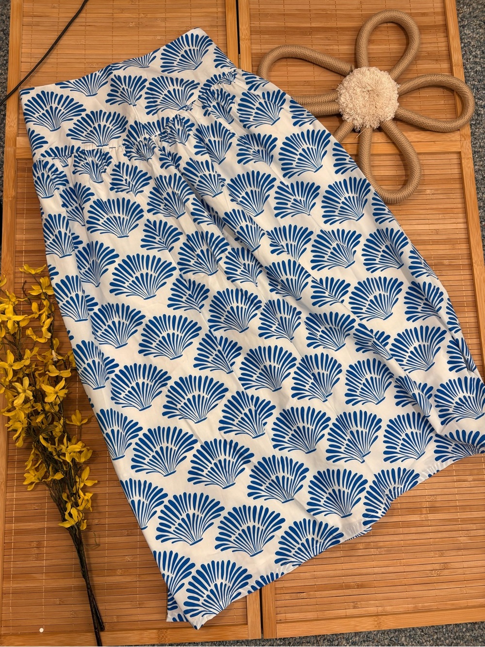 TCEC Blue & White Pleated Skirt